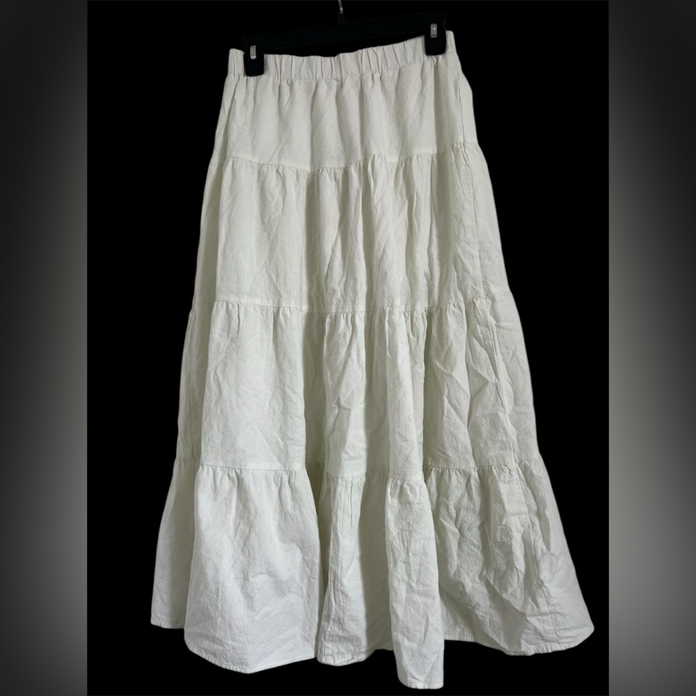 Cotton Tiered Maxi Skirt